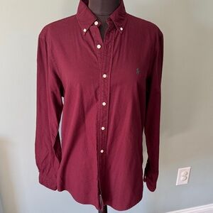 Polo Ralph Lauren Maroon Button-Down Shirt